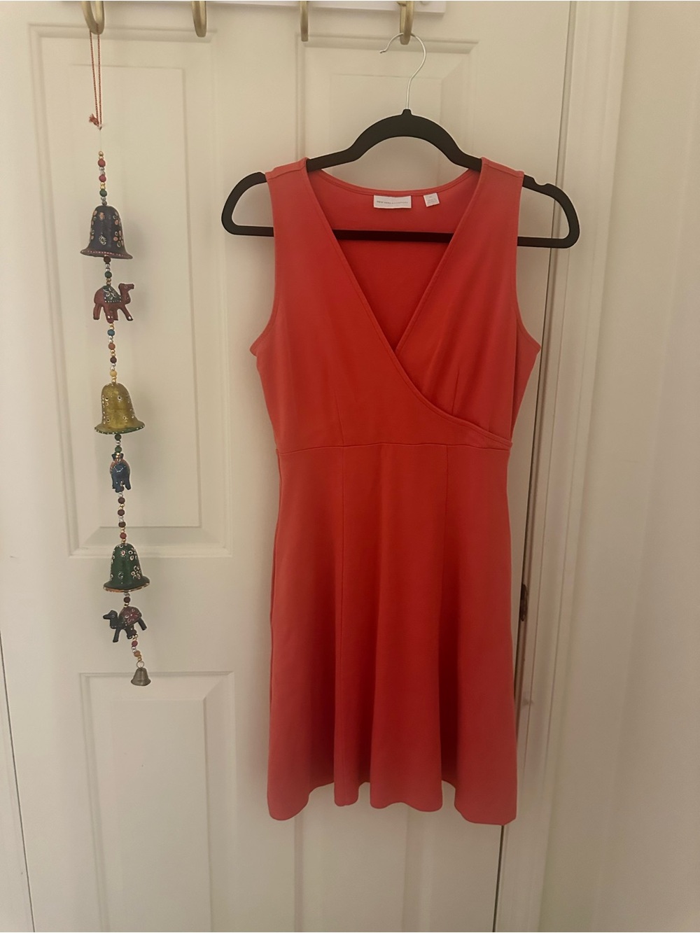 New York & Company Coral Sleeveless Wrap-Front Dress